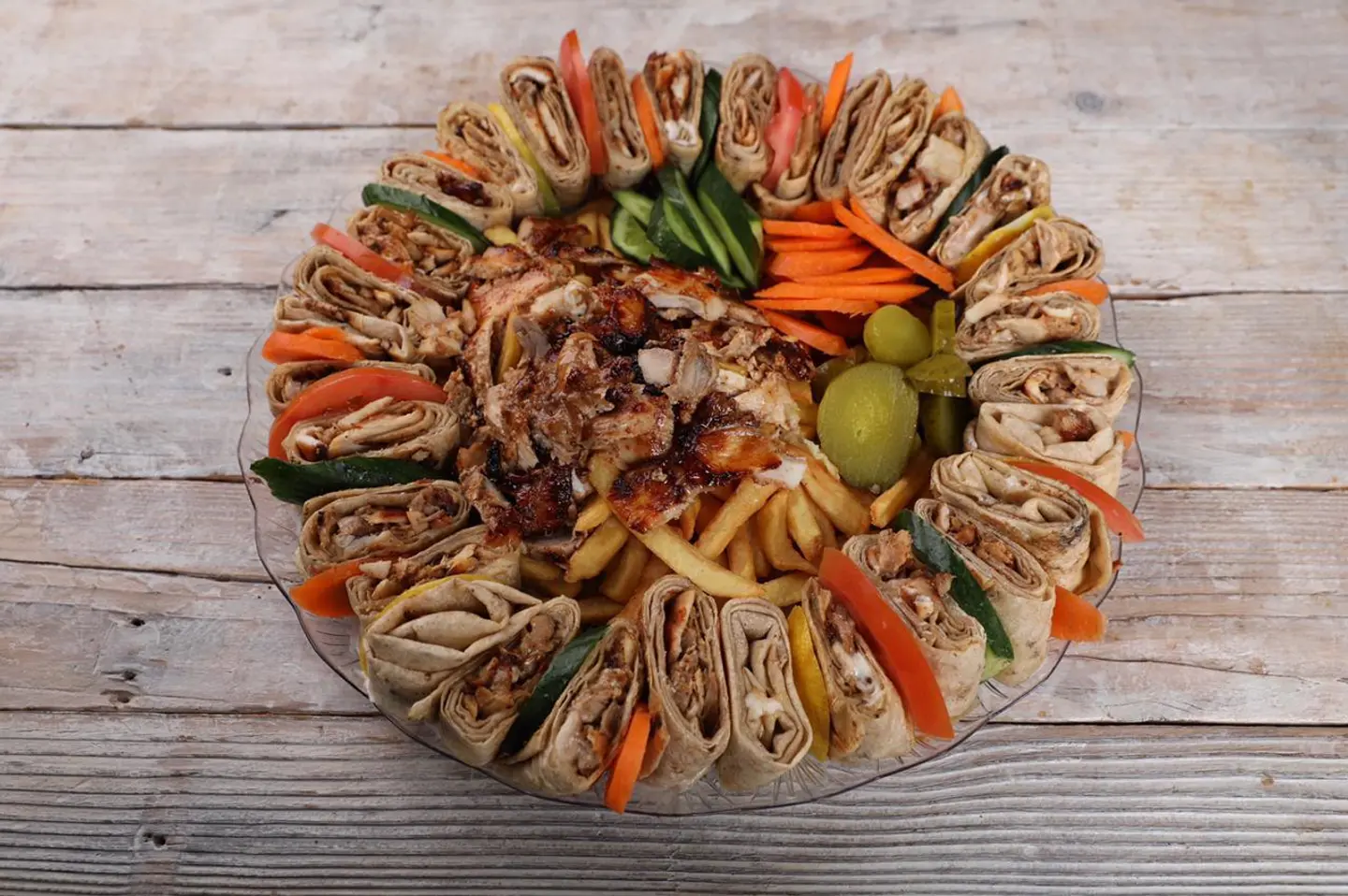 صحن شاورما عربي تربل