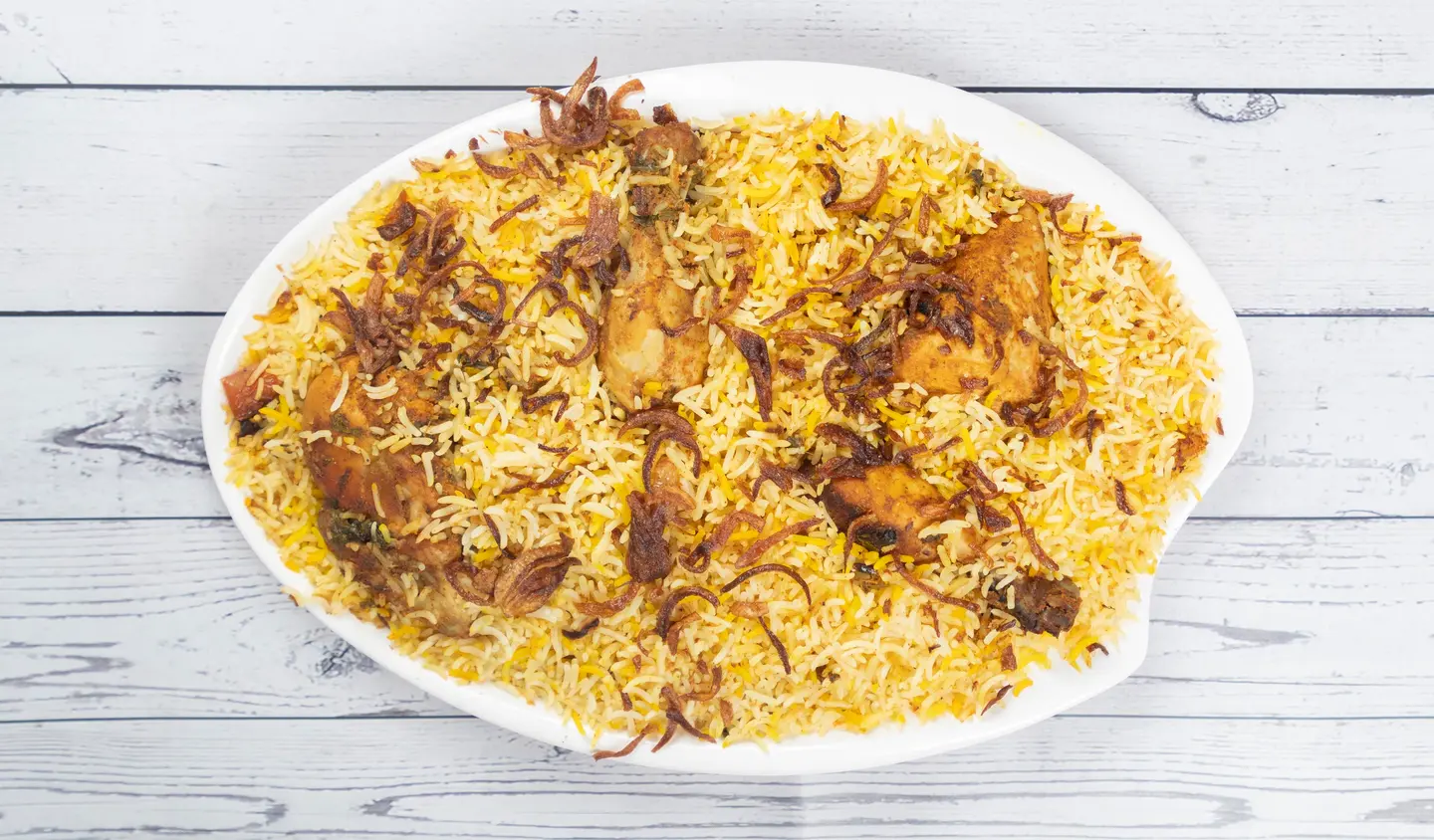 دجاج برياني نص حبة