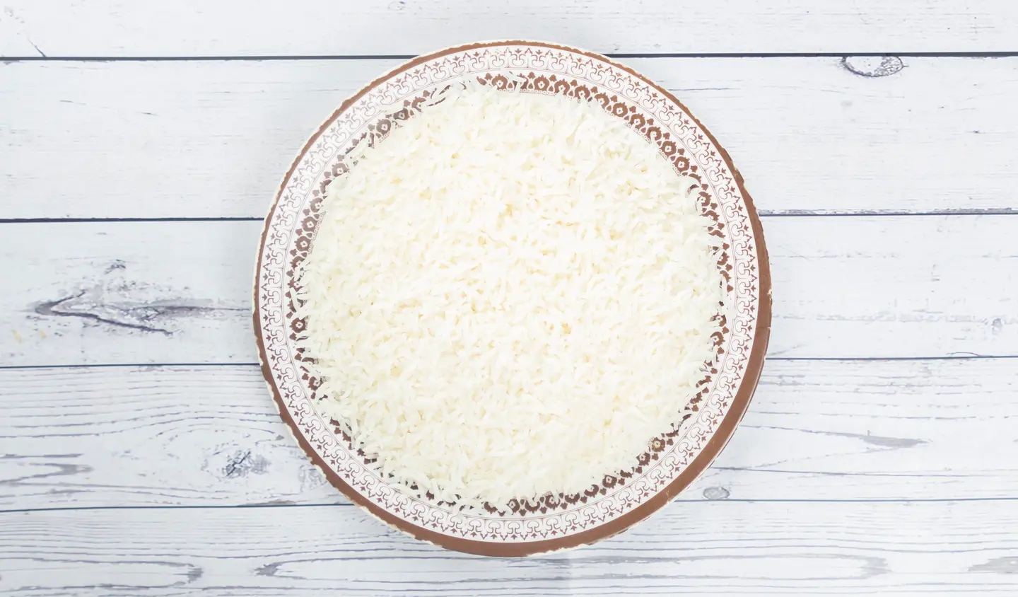 رز أبيـض صحن