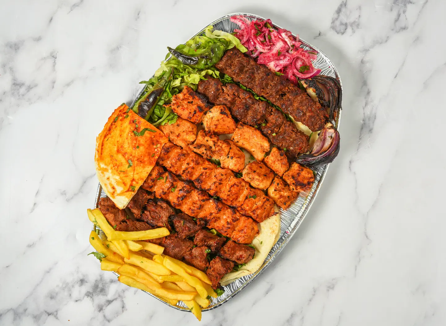 8 Skewers Mix Kanoon Dish