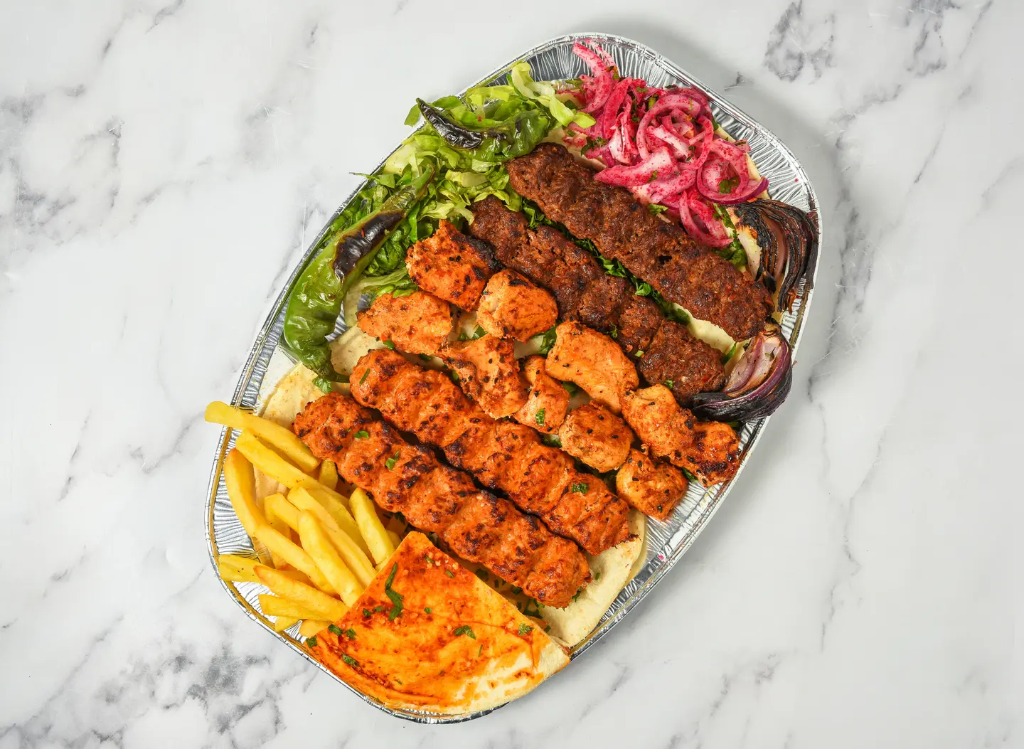 6 Skewers Mix Kanoon Dish