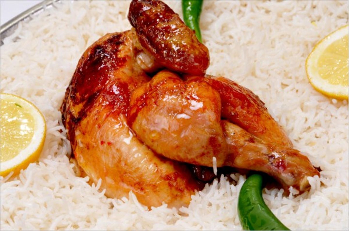 ربع دجاجة  مثلوثة