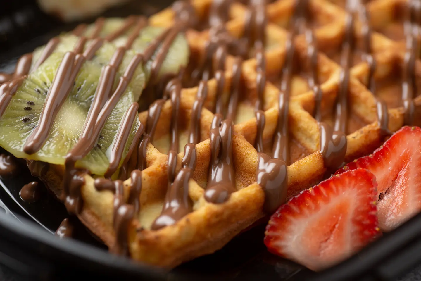 Waffle Nutella With Fruits