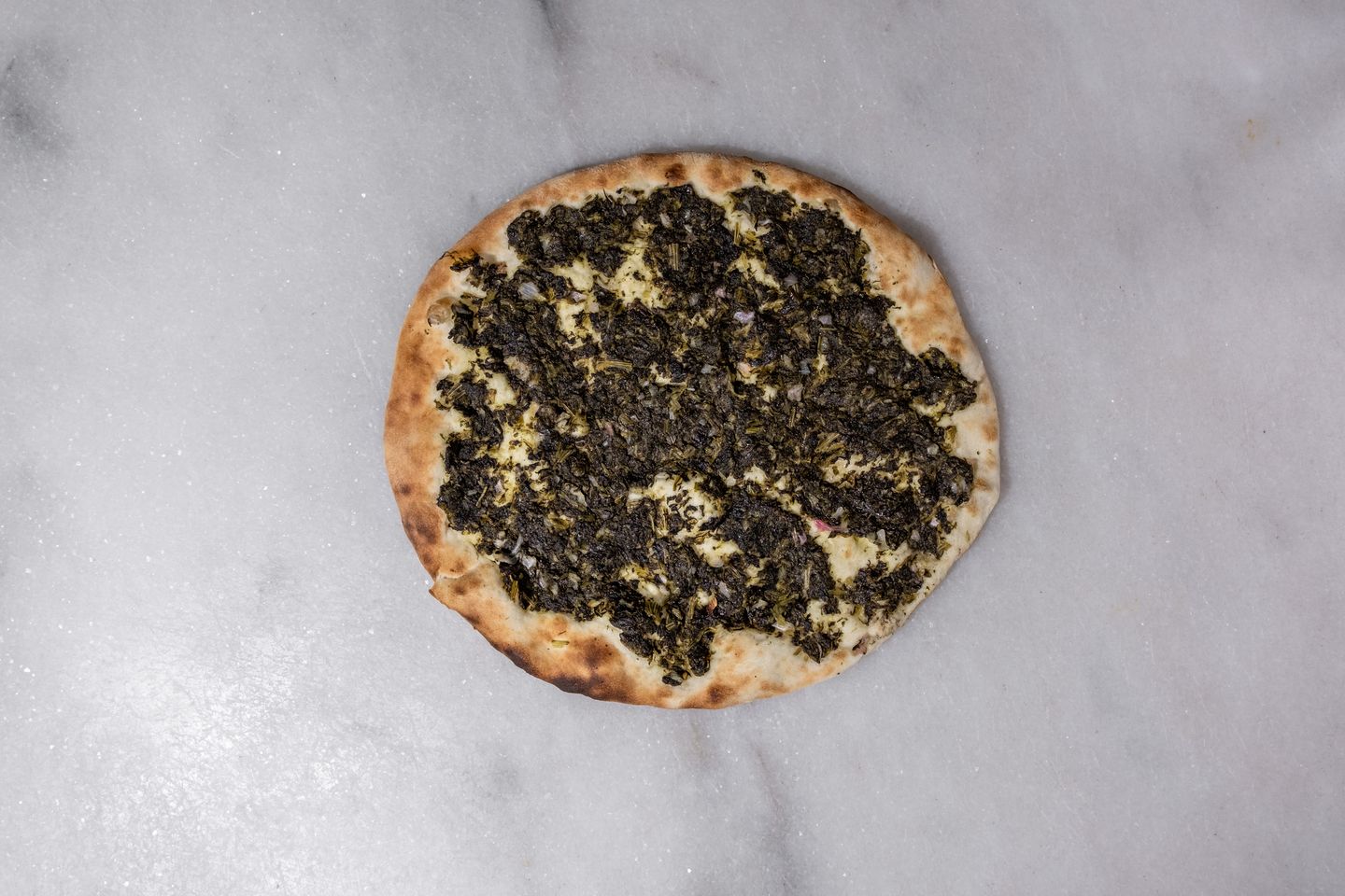 سبانخ بالجبن - وسط