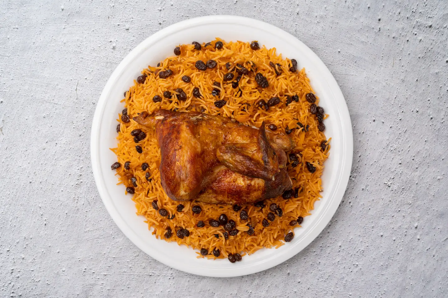 حبة دجاج شواية مع رز
