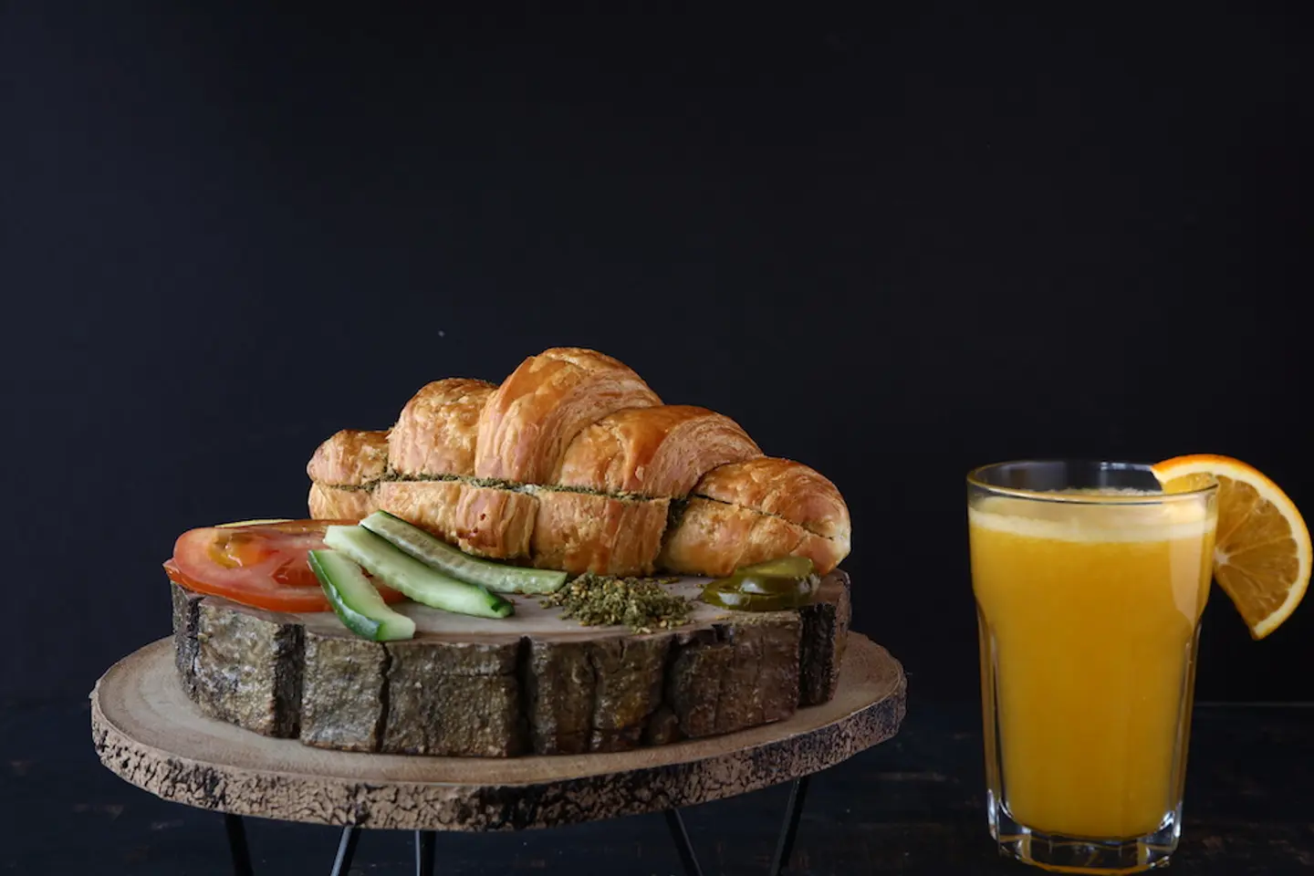 كراوسون لبنة و زعتر