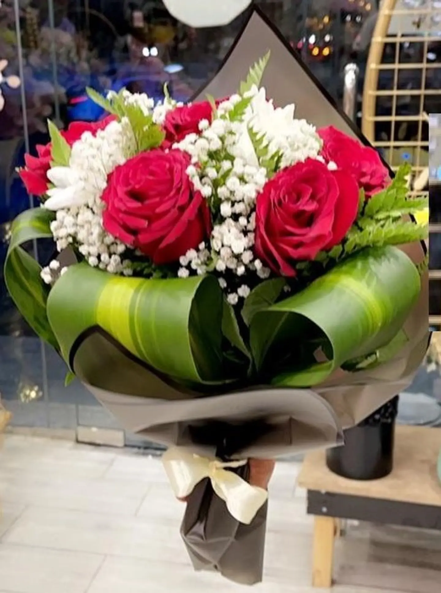 Jouri Bouquet With Gypsophila And Masangana