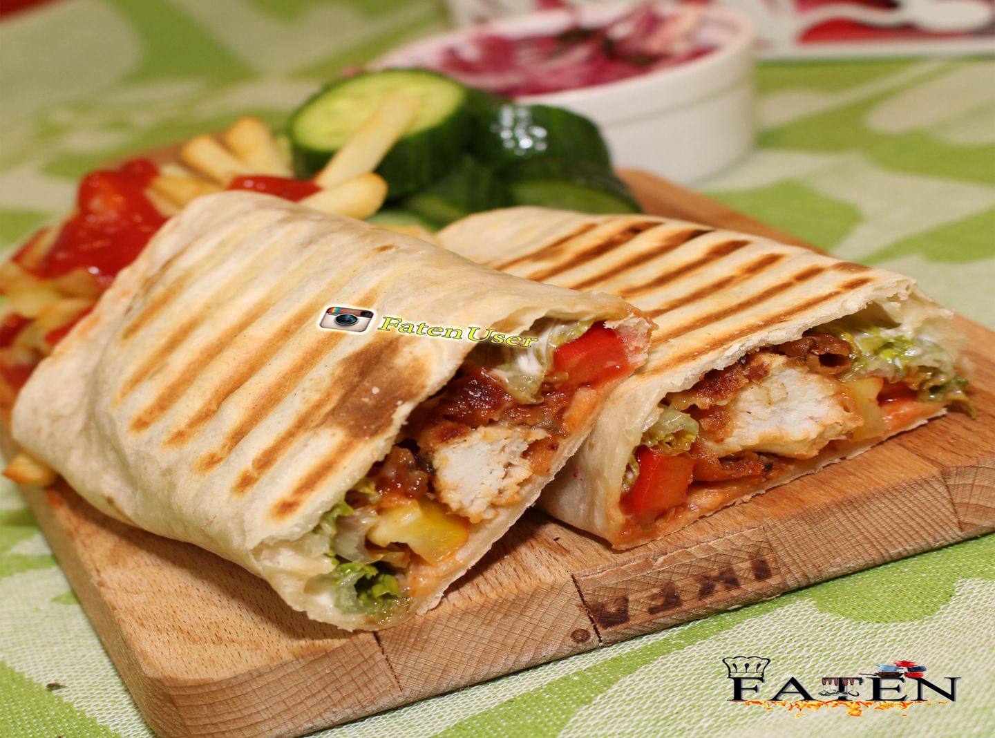 Spicy Tortilla Chicken Shawerma Sandwich