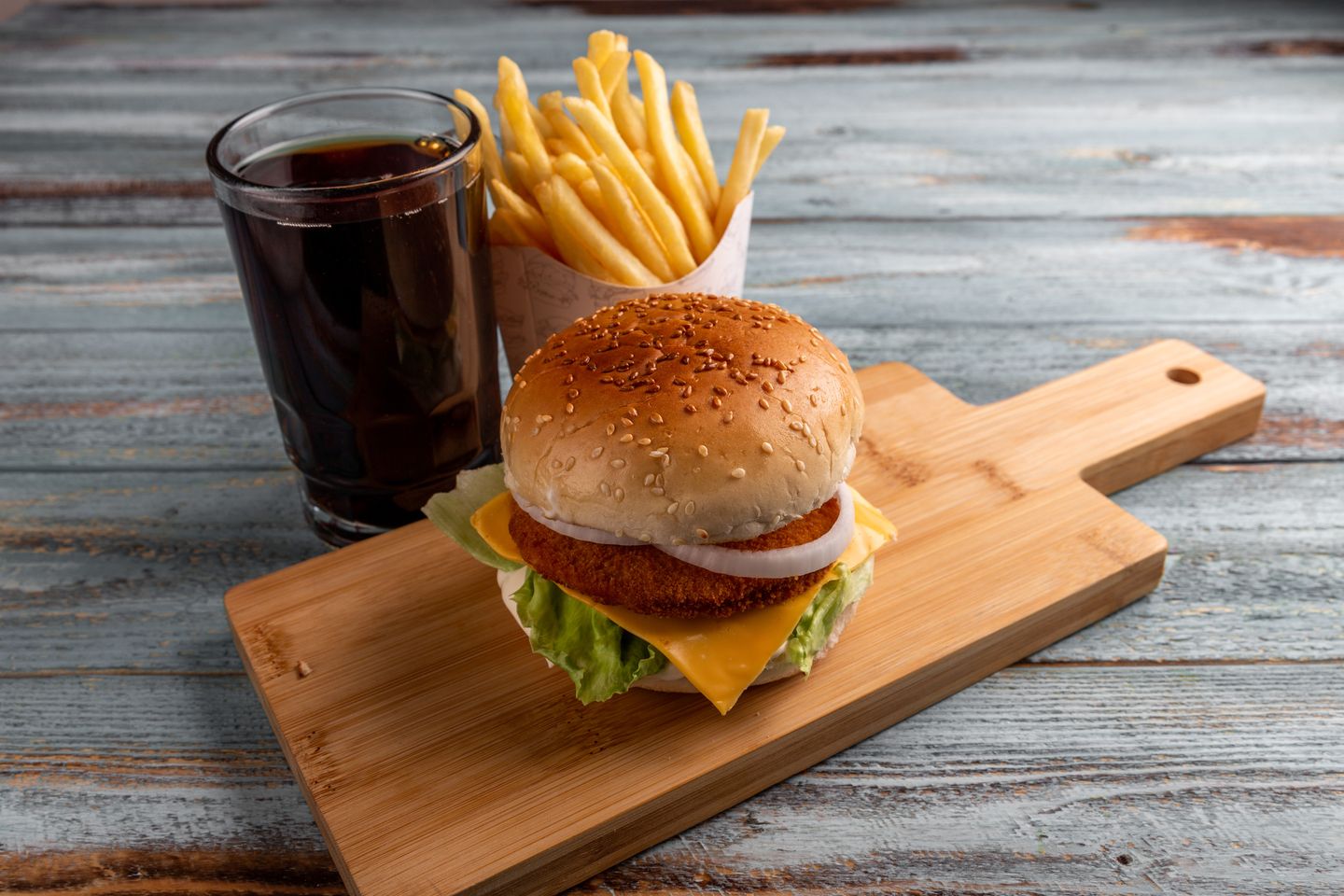 Chicken Burger Meal - Small