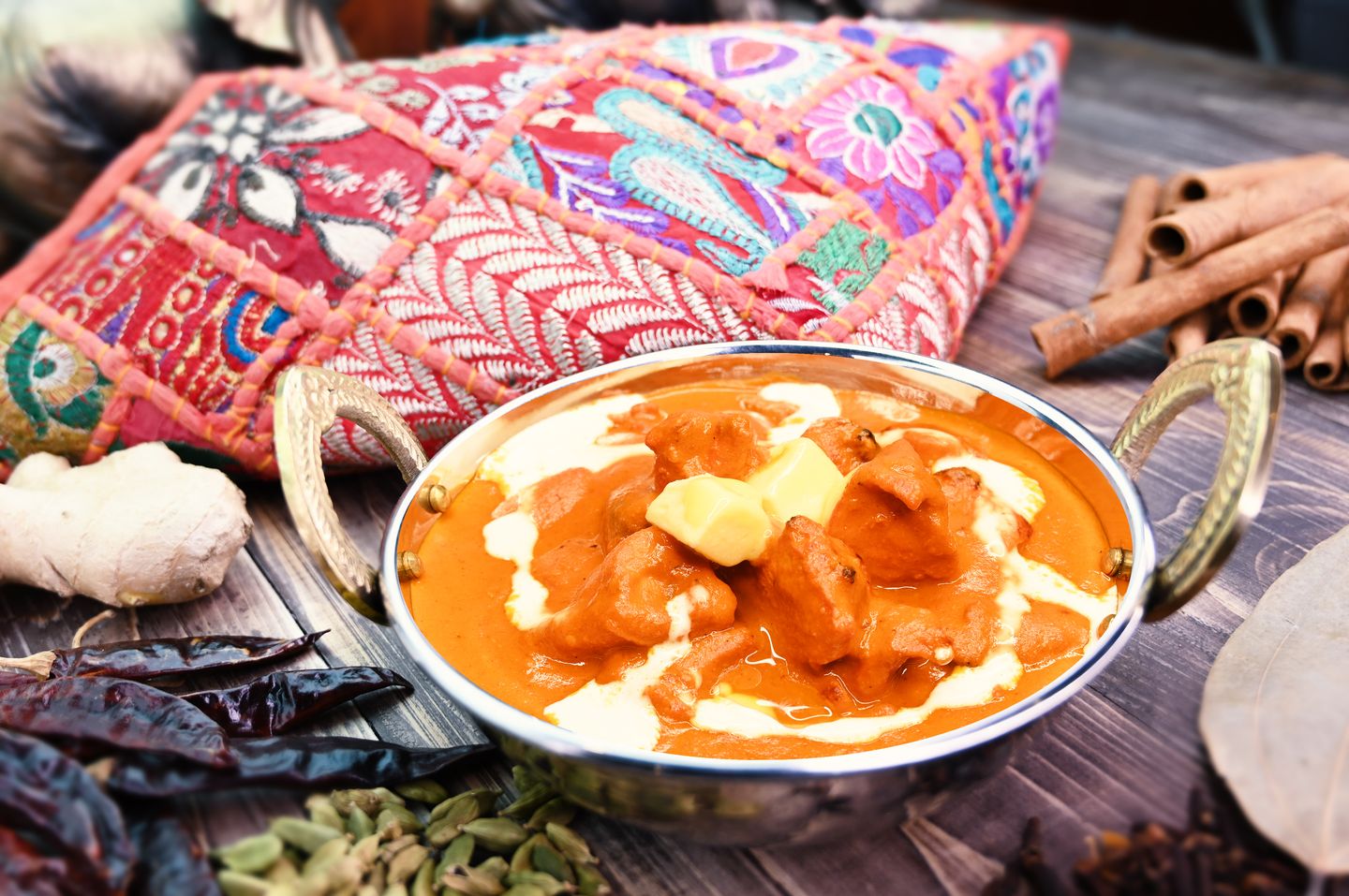 دجاج مسالا بالزبده