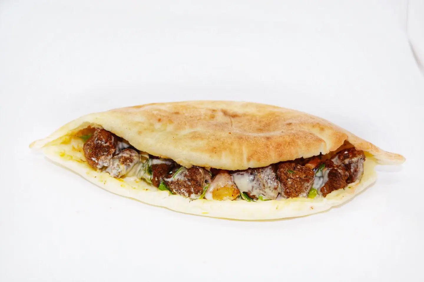 Beef Awsal  Iraqi Bread Sandwich