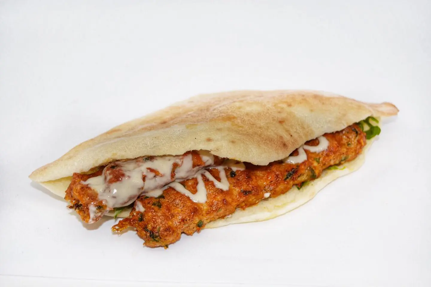 Chicken Kebab Iraqi Bread Sandwich