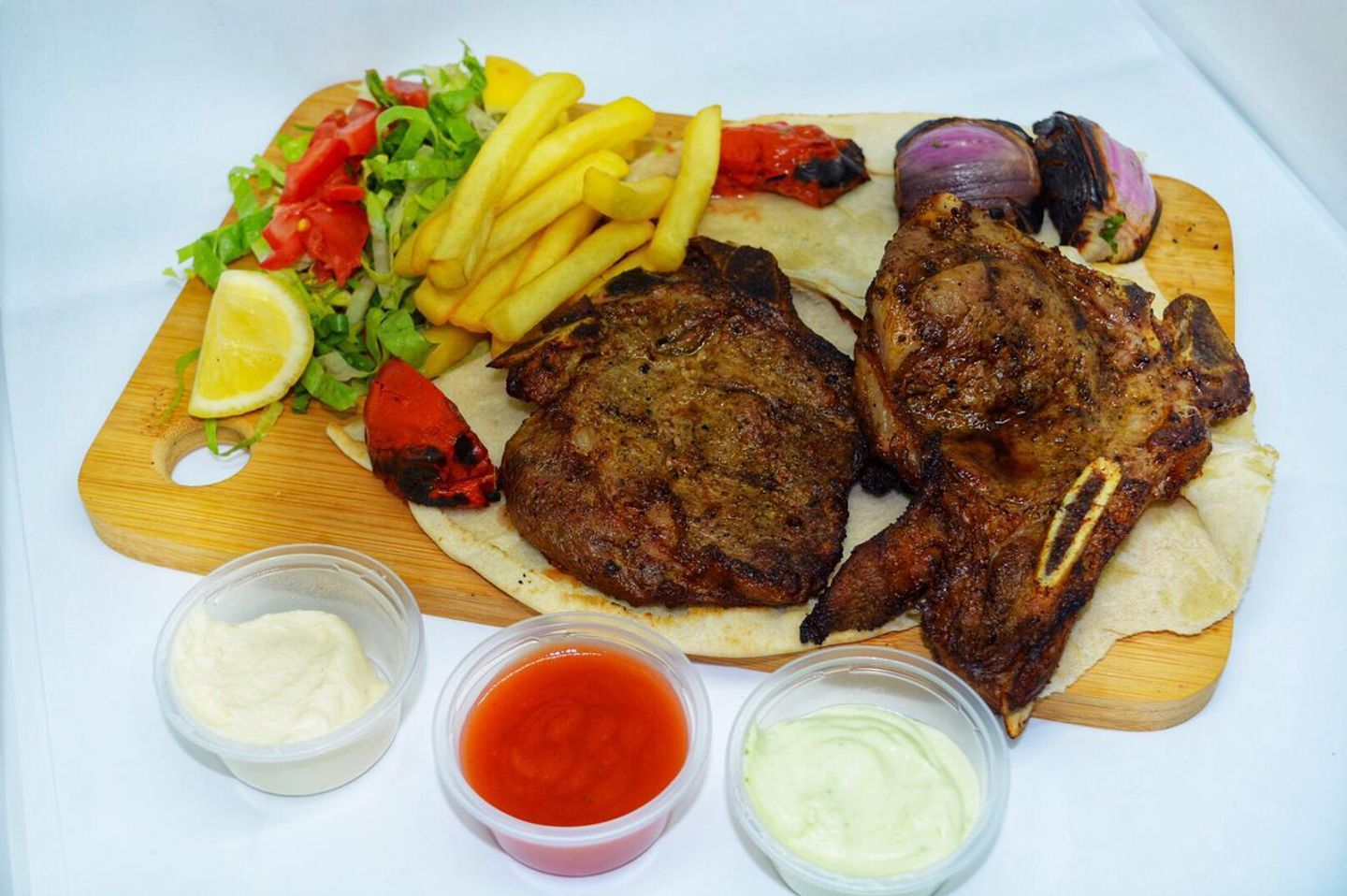 صحن ستيك لحم