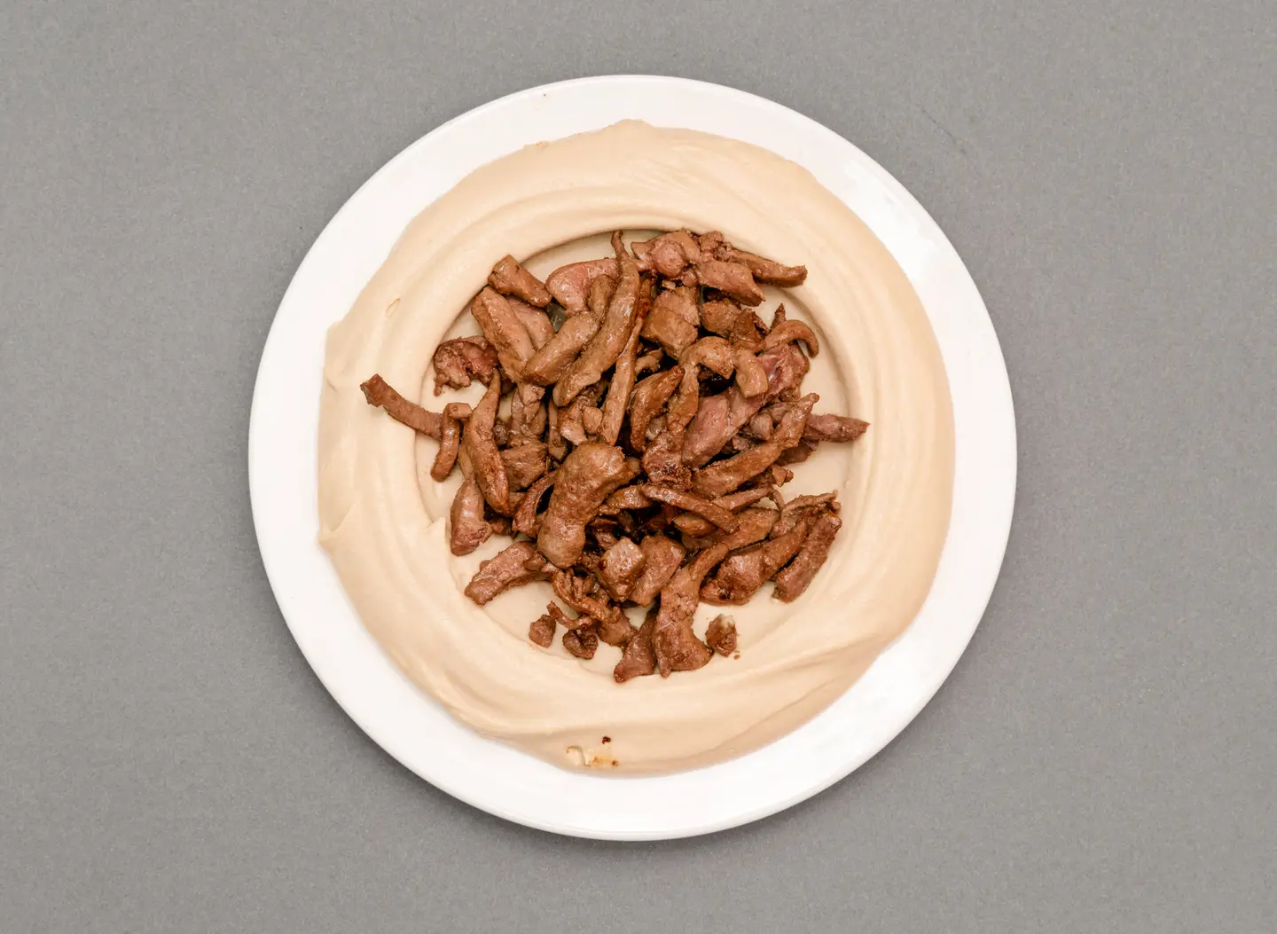 Liver Dish With Hummus