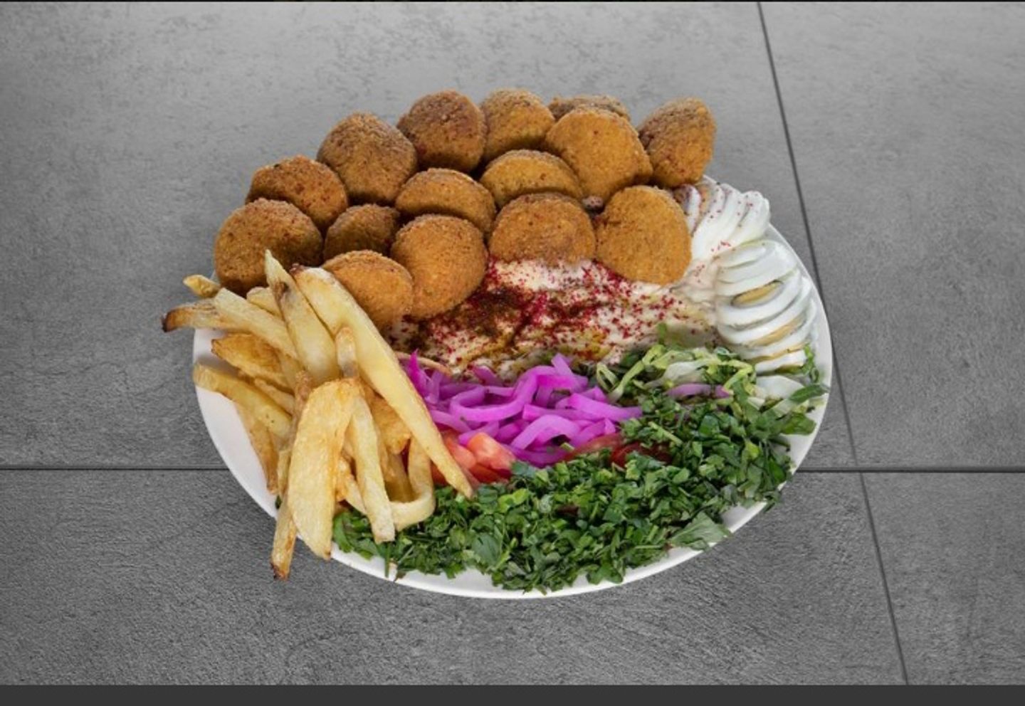 صحن فلافل كبير
