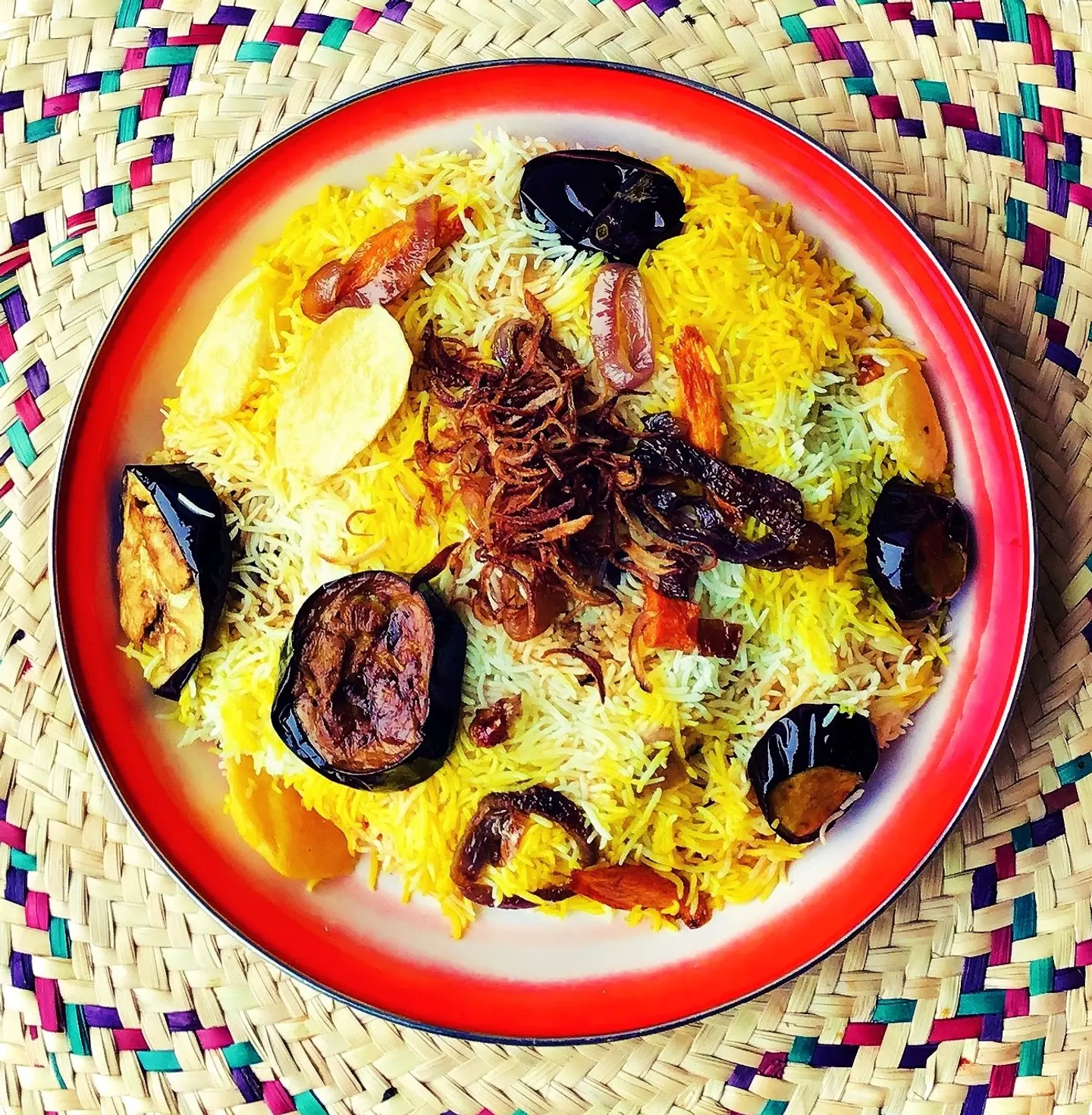 Half Chicken Maqluba