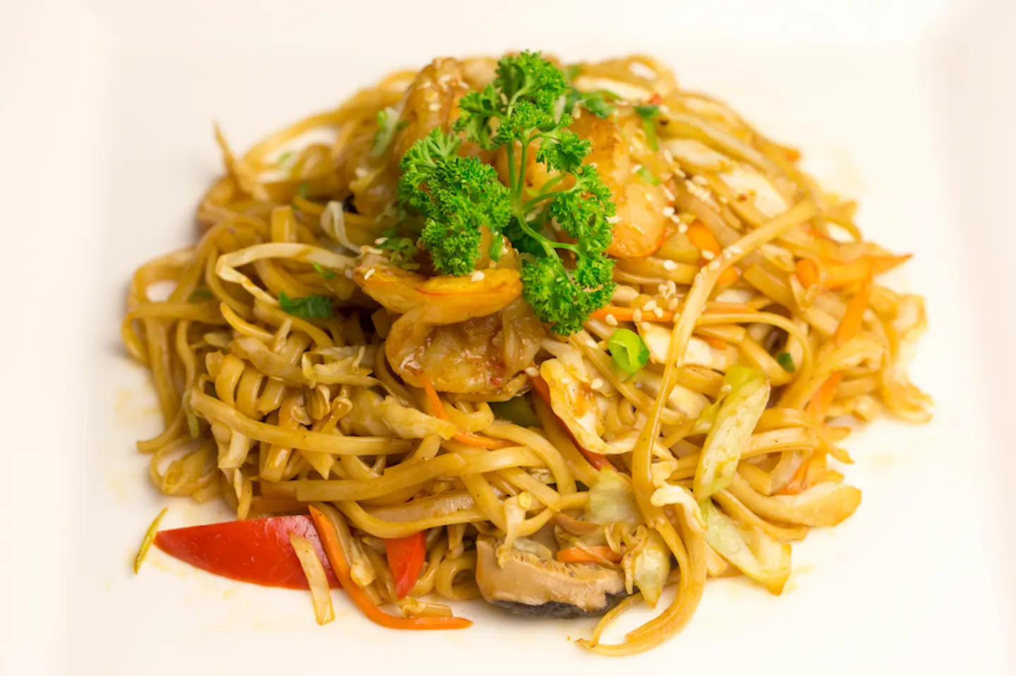 Yakisoba Noodles With Shrimp