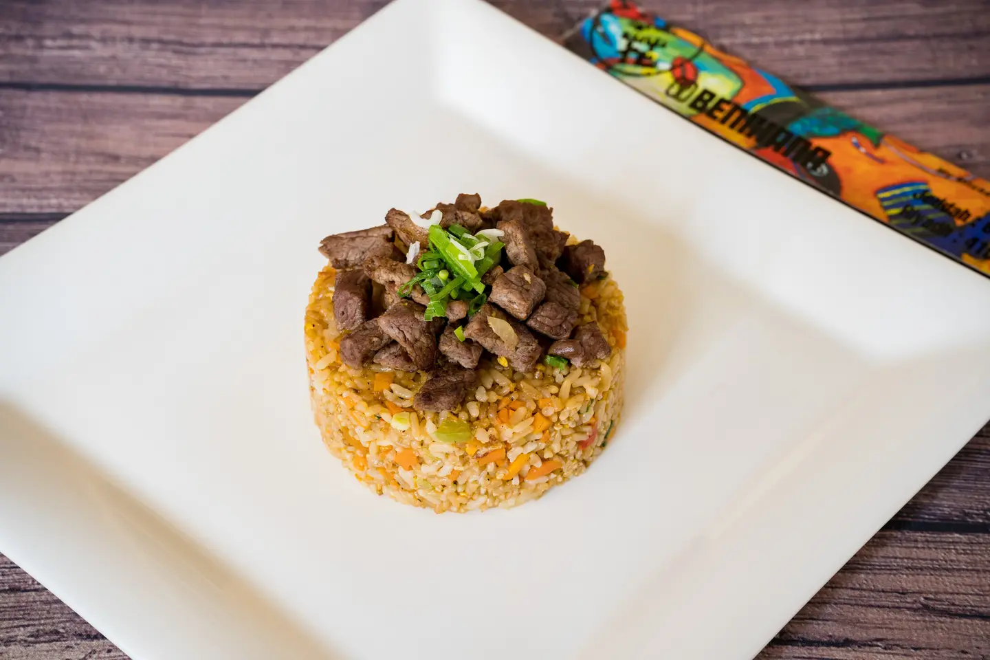 Fried Rice With Vegetables And Beef