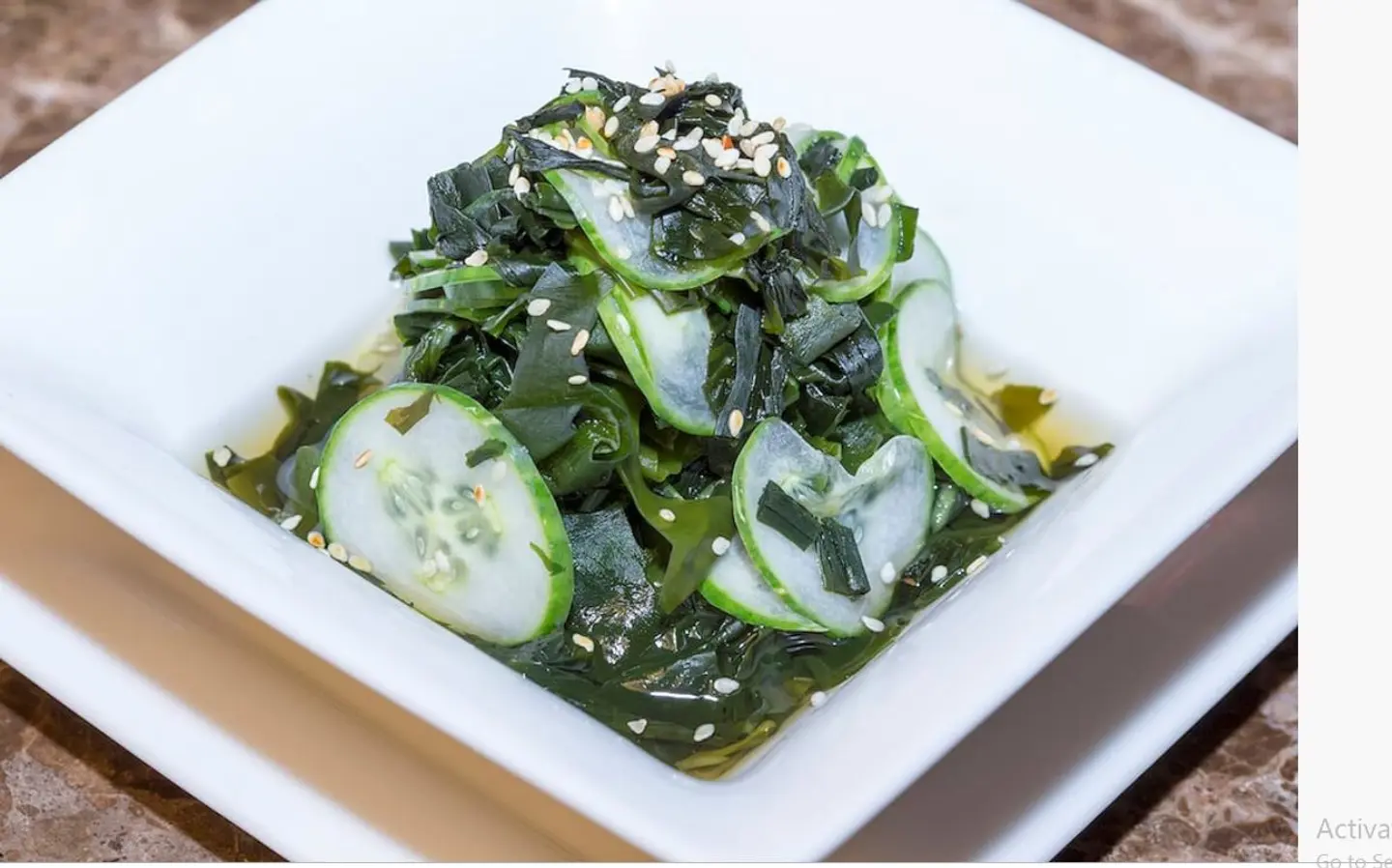 Seaweed Salad With Cucumber