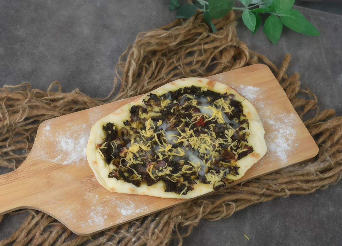 جبن بالسبانخ