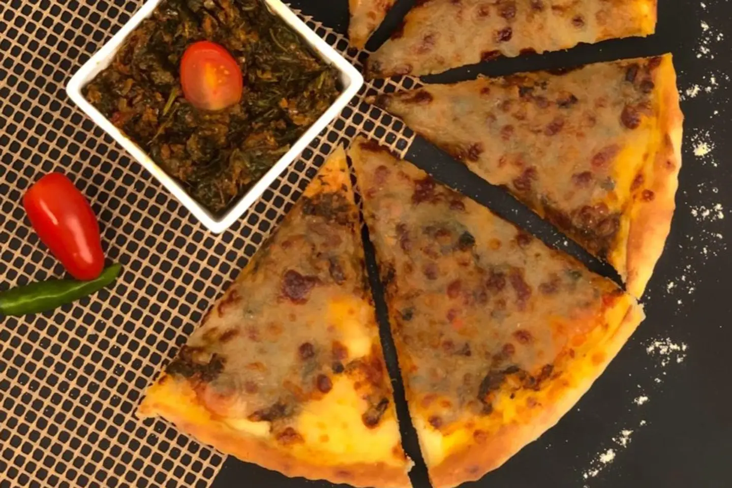 تونه مع سبانخ