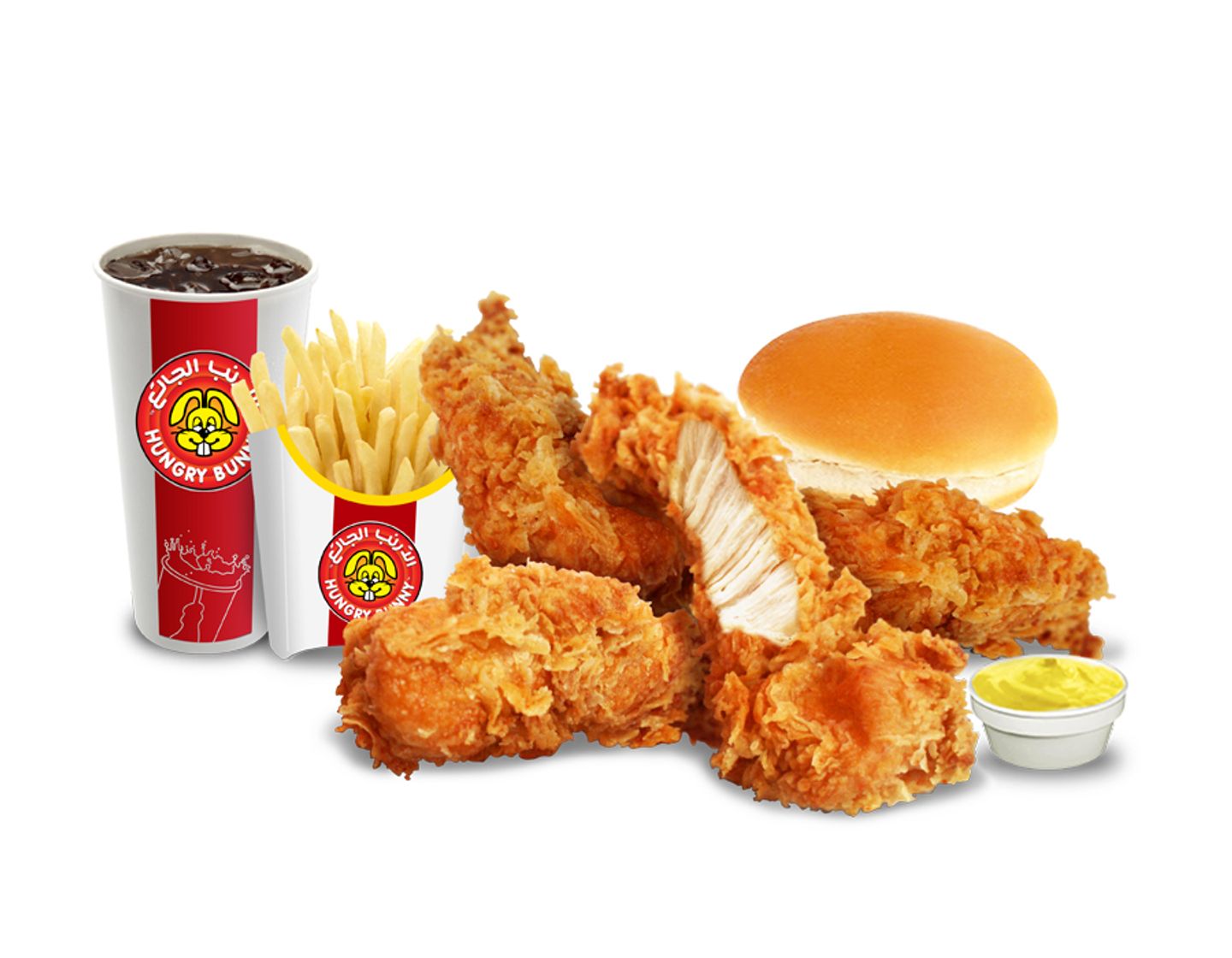 وجبة شيكن استربس