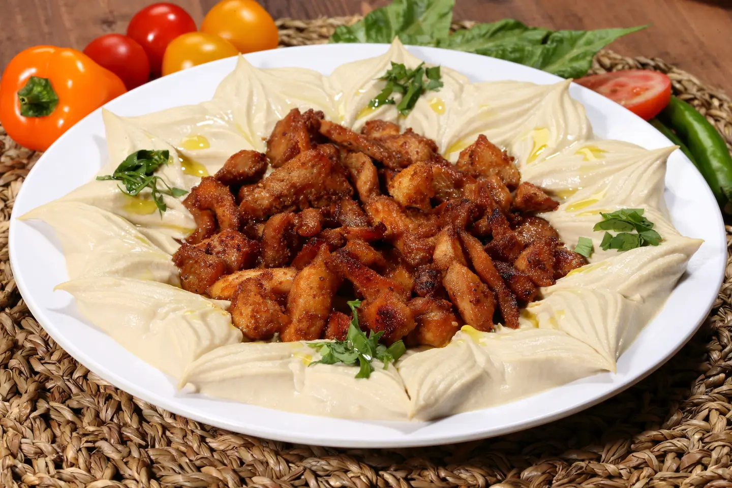 حمص بالدجاج - صغير