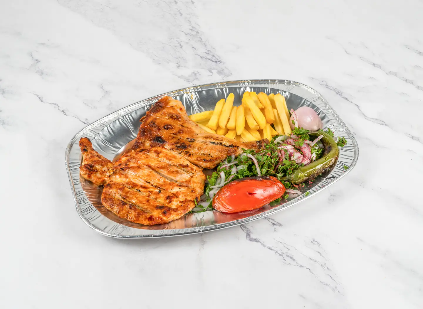 حبة دجاج على الفحم