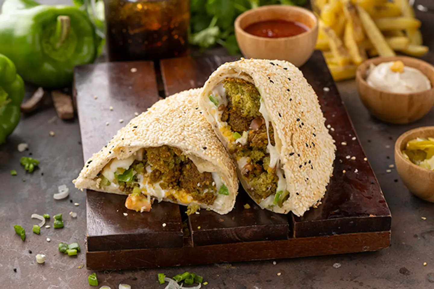 Falafel Hasham Pie Meal
