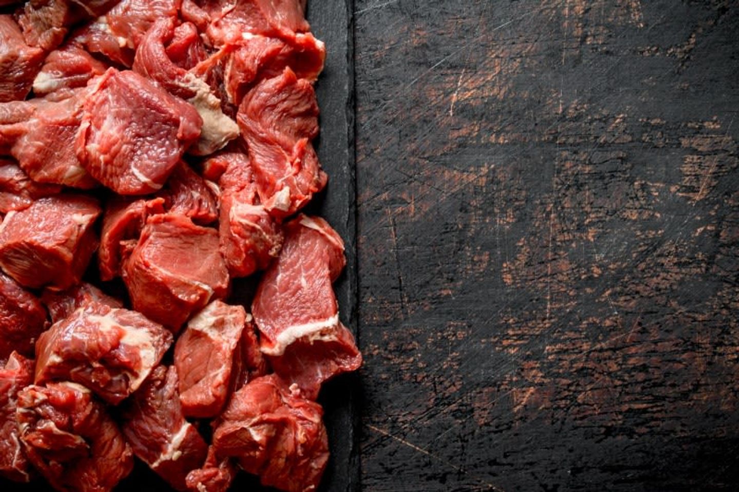 Fresh Mutton Boneless    Large Cubes Local 500 G