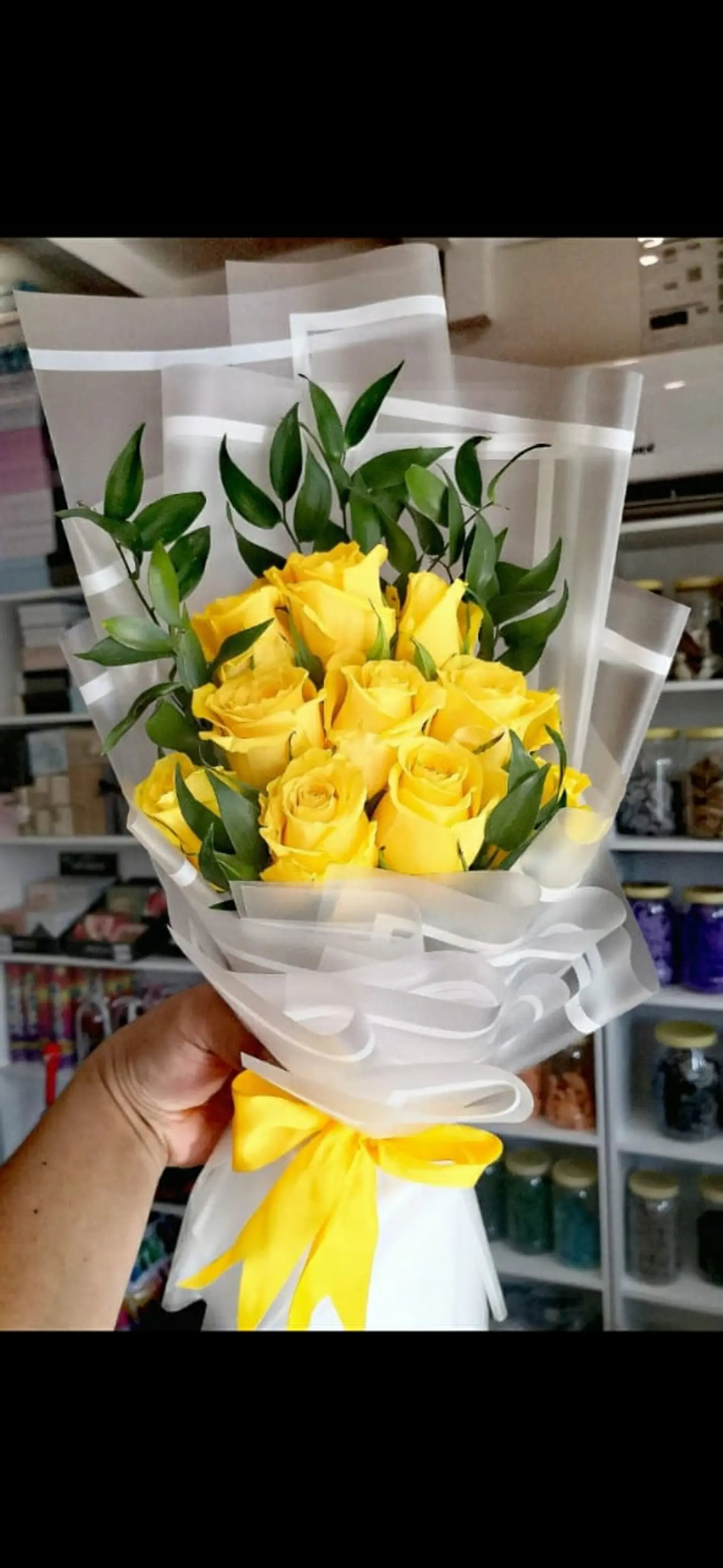 Yellow Rose Hand Bouquet