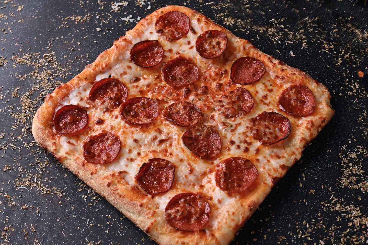 Sicilian Pepperoni Pizza