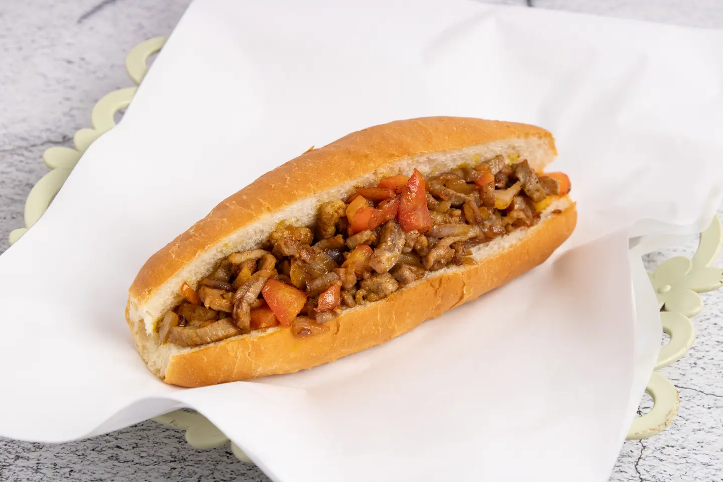 ساندويتش مقلقل لحم