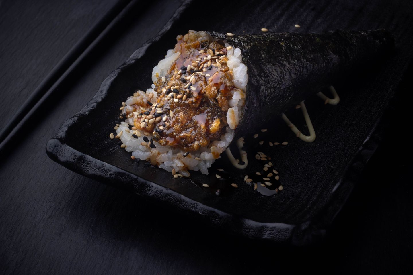 Crispy Salmon Temaki