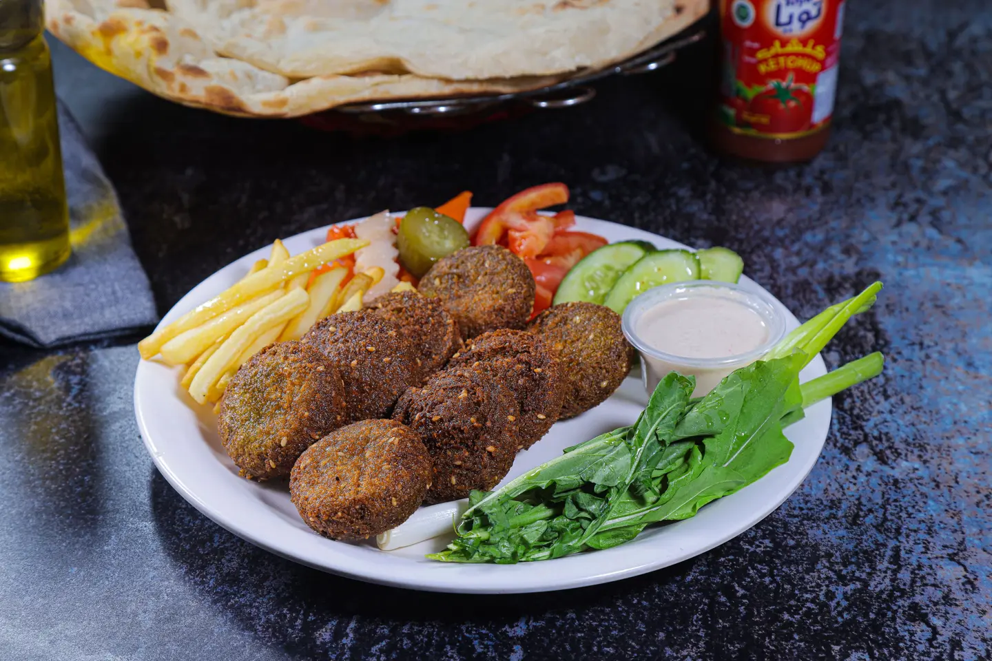 صحن فلافل صغير