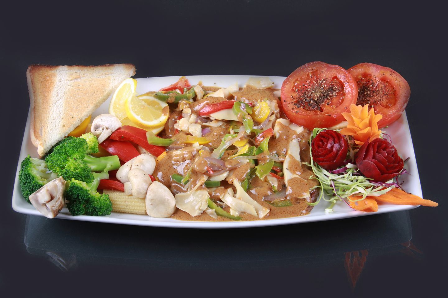 ستيك مع الفطر
