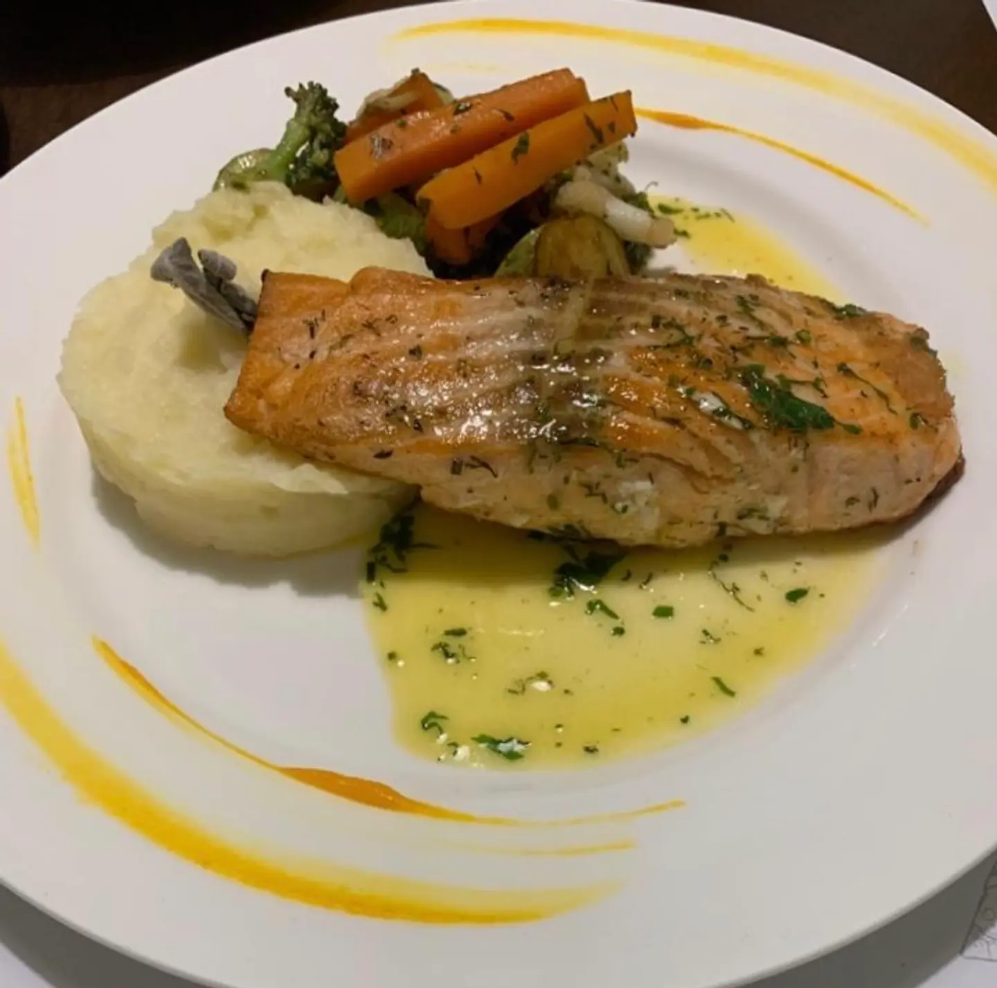 Grilled Salmon Steak