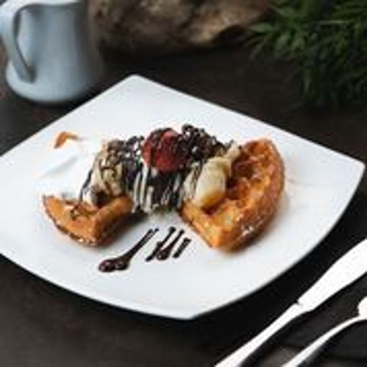 Banana Split Waffle