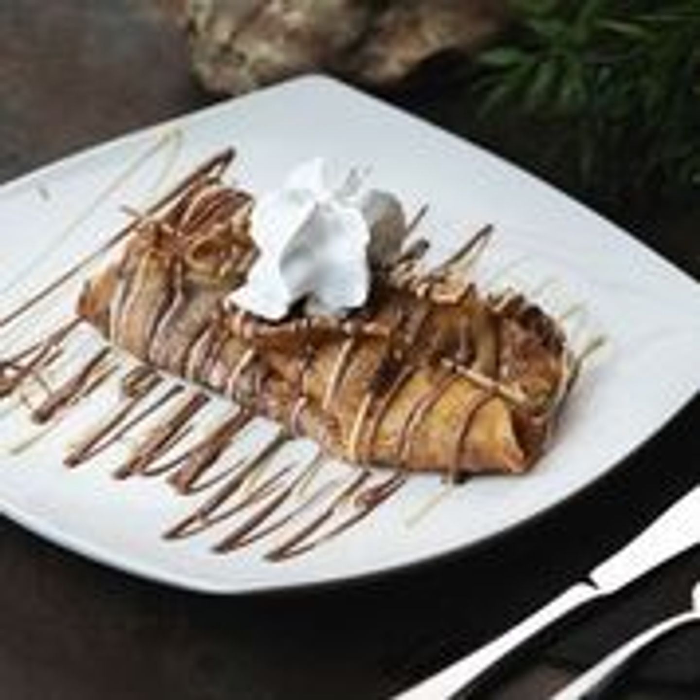 Fruits Crepe With Nutella Sauce