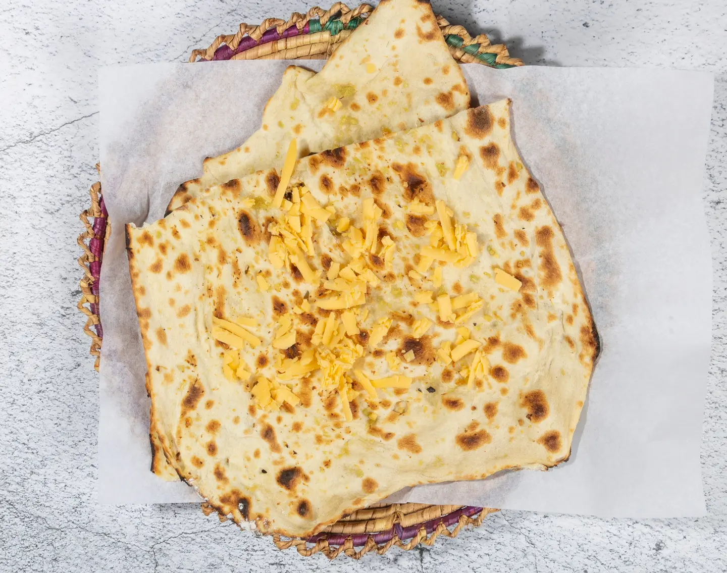 Garlic Naan With Cheese