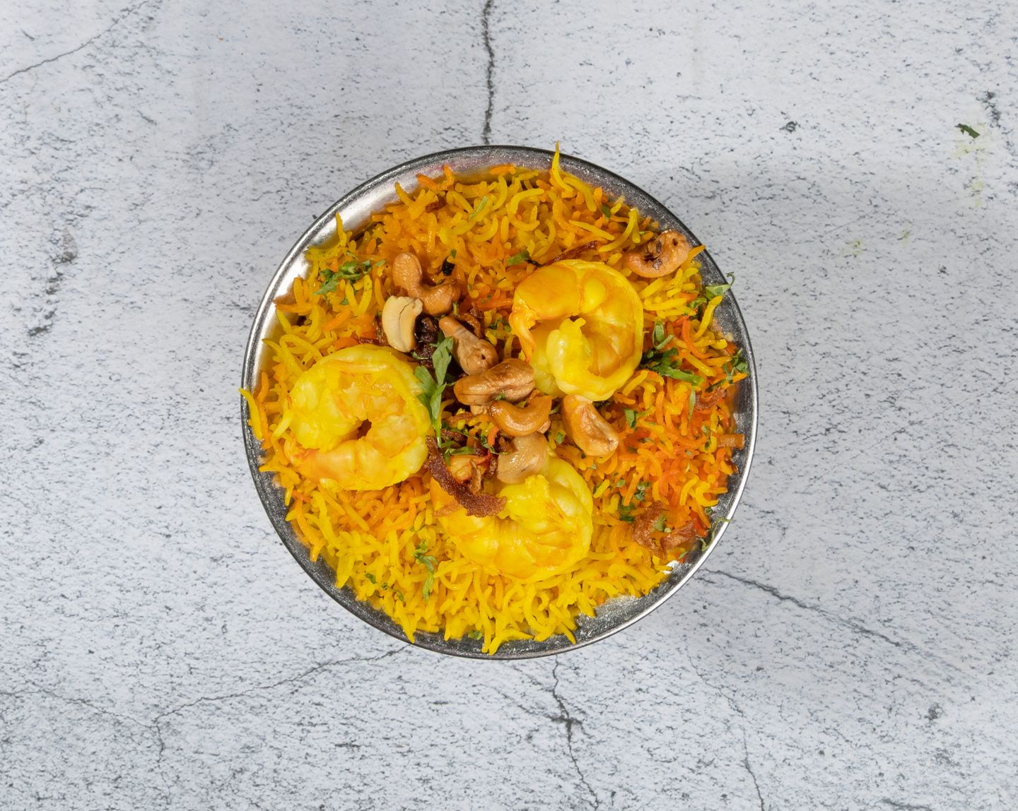 أرز برياني مسالا روبيان