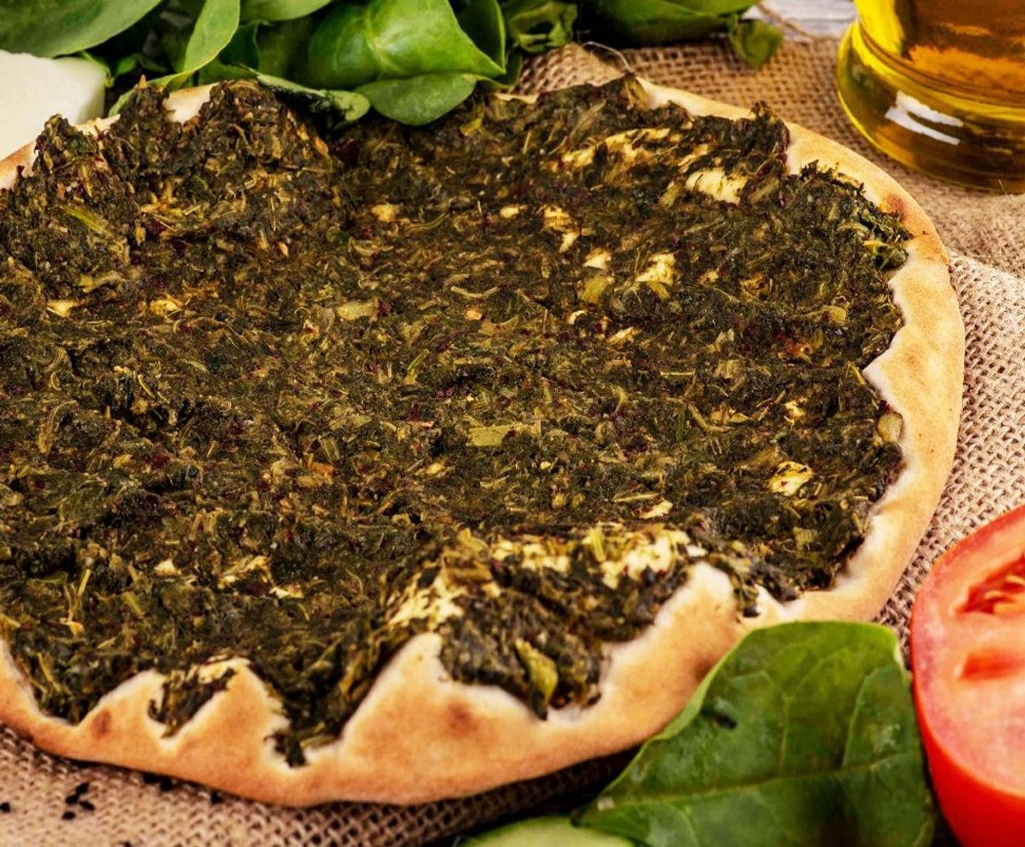 Spinach Manoushe