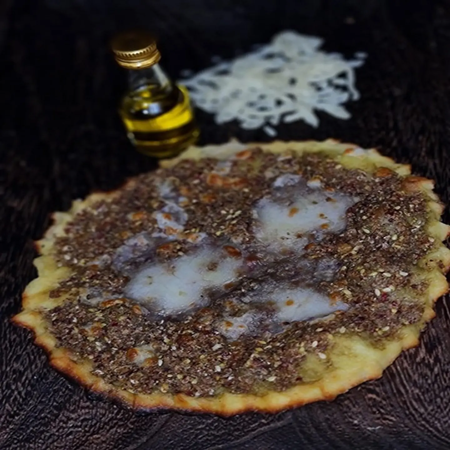 فطيرة زعتر وجبنة