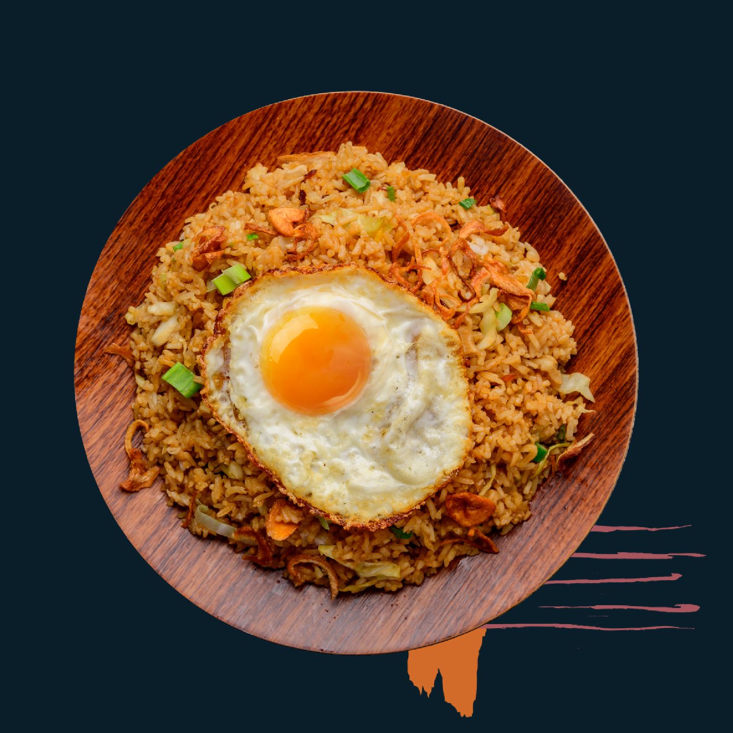 أرز مقلي بالخضار