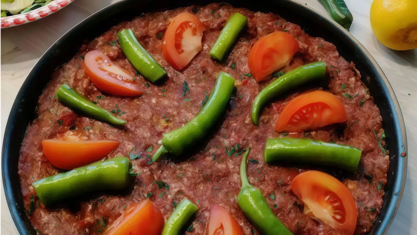 لحمة بالصينية بخلطة دبس الرمان