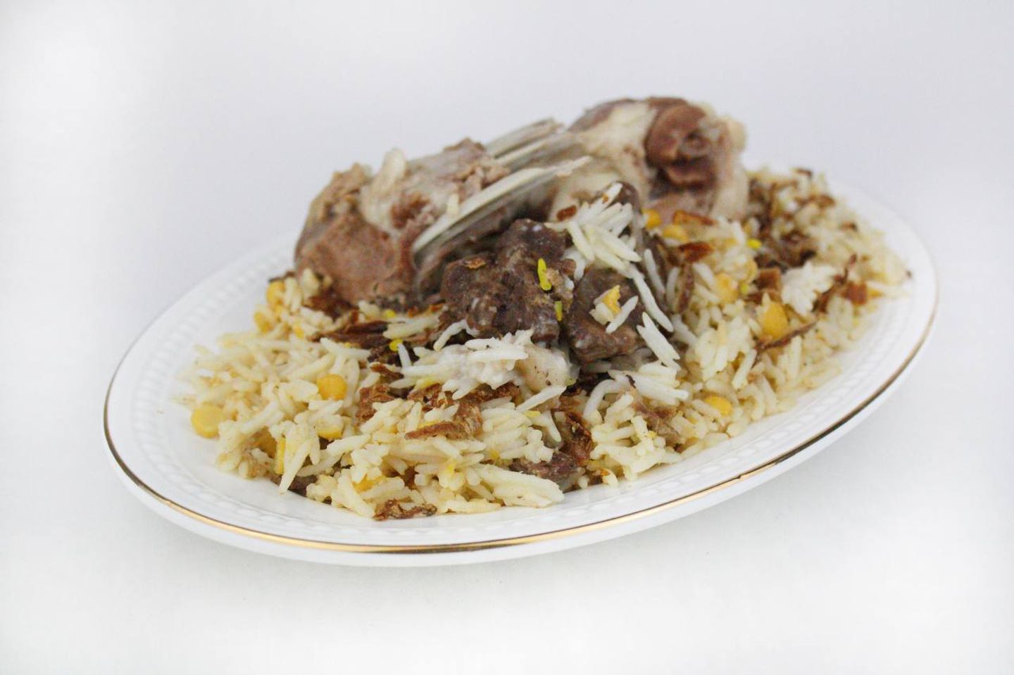 Rice With Hummus Meat