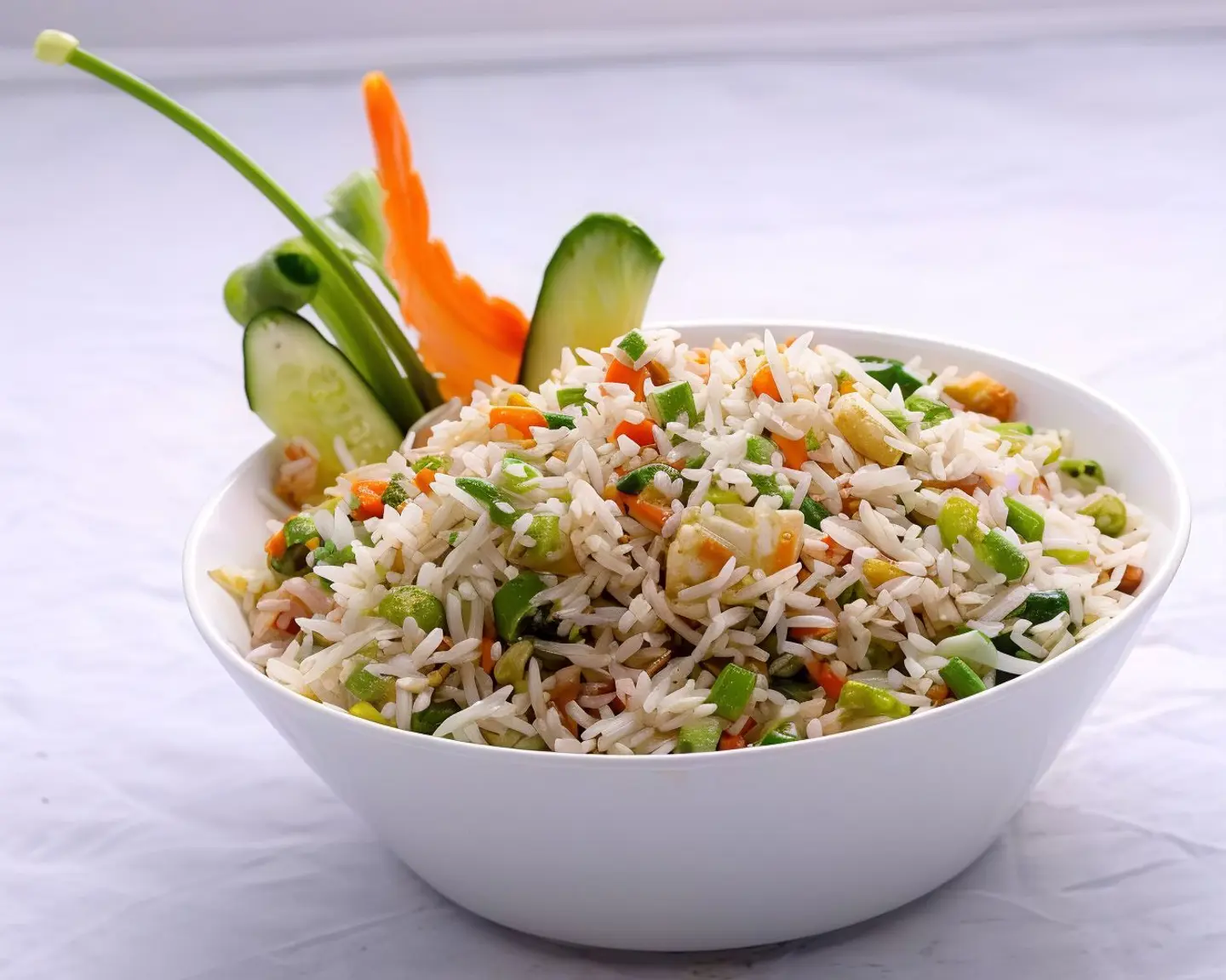 ارز بالخضار مقلي