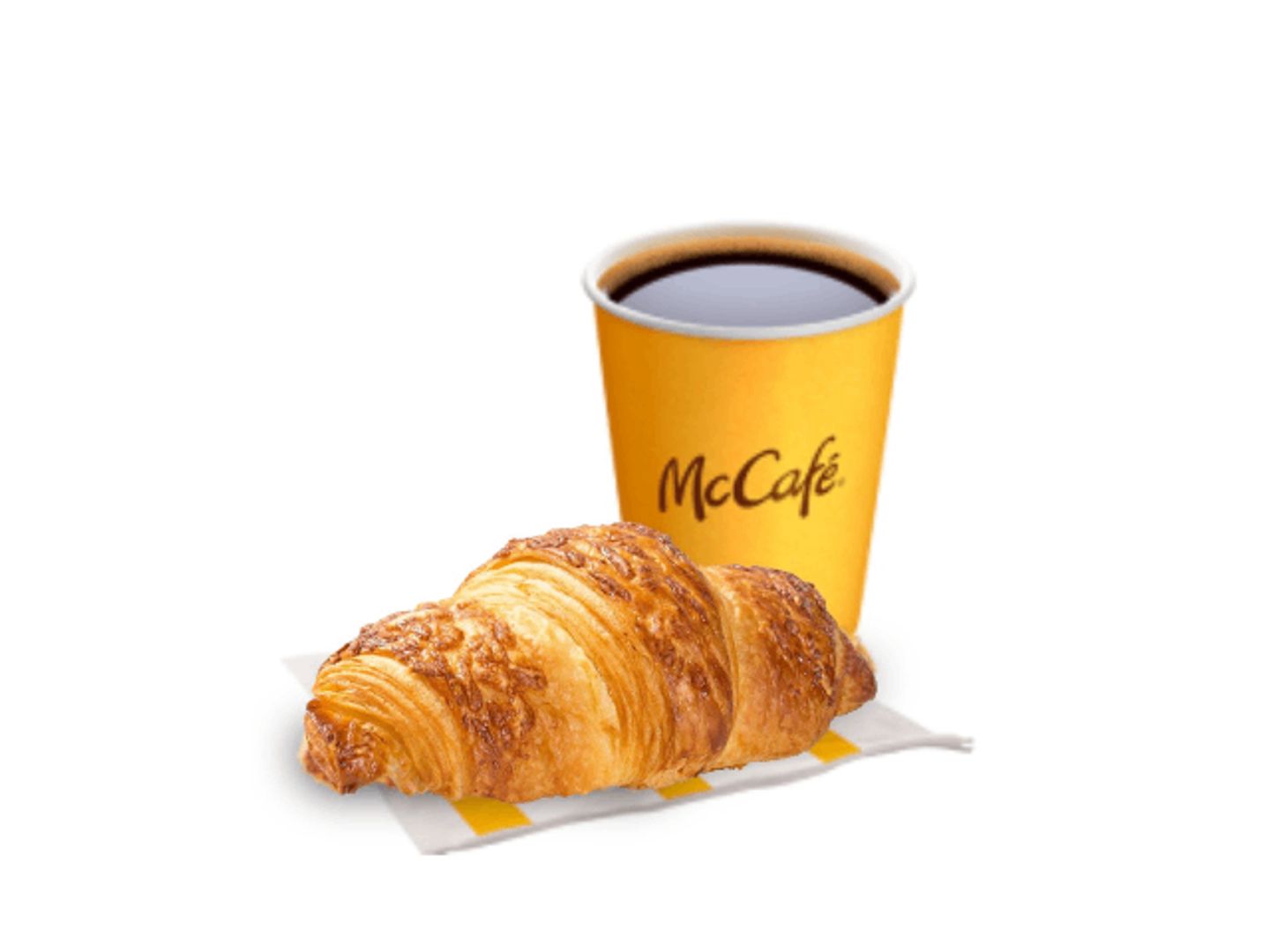 Cheese Croissant With Coffee