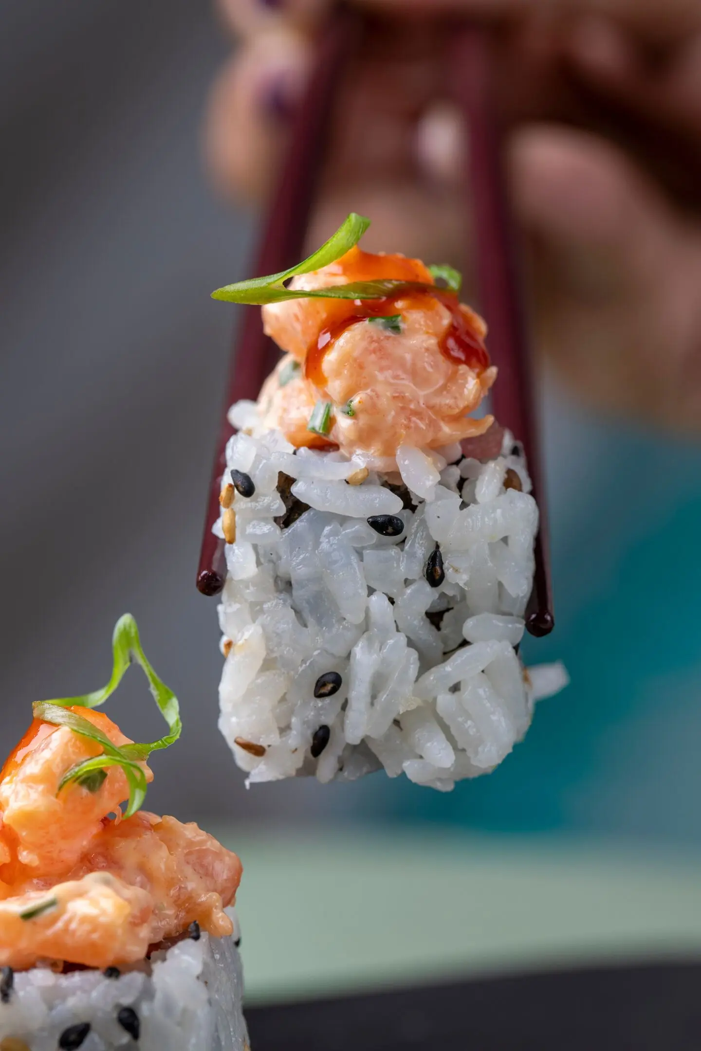 Spicy Salmon Rolls - Eight Pieces
