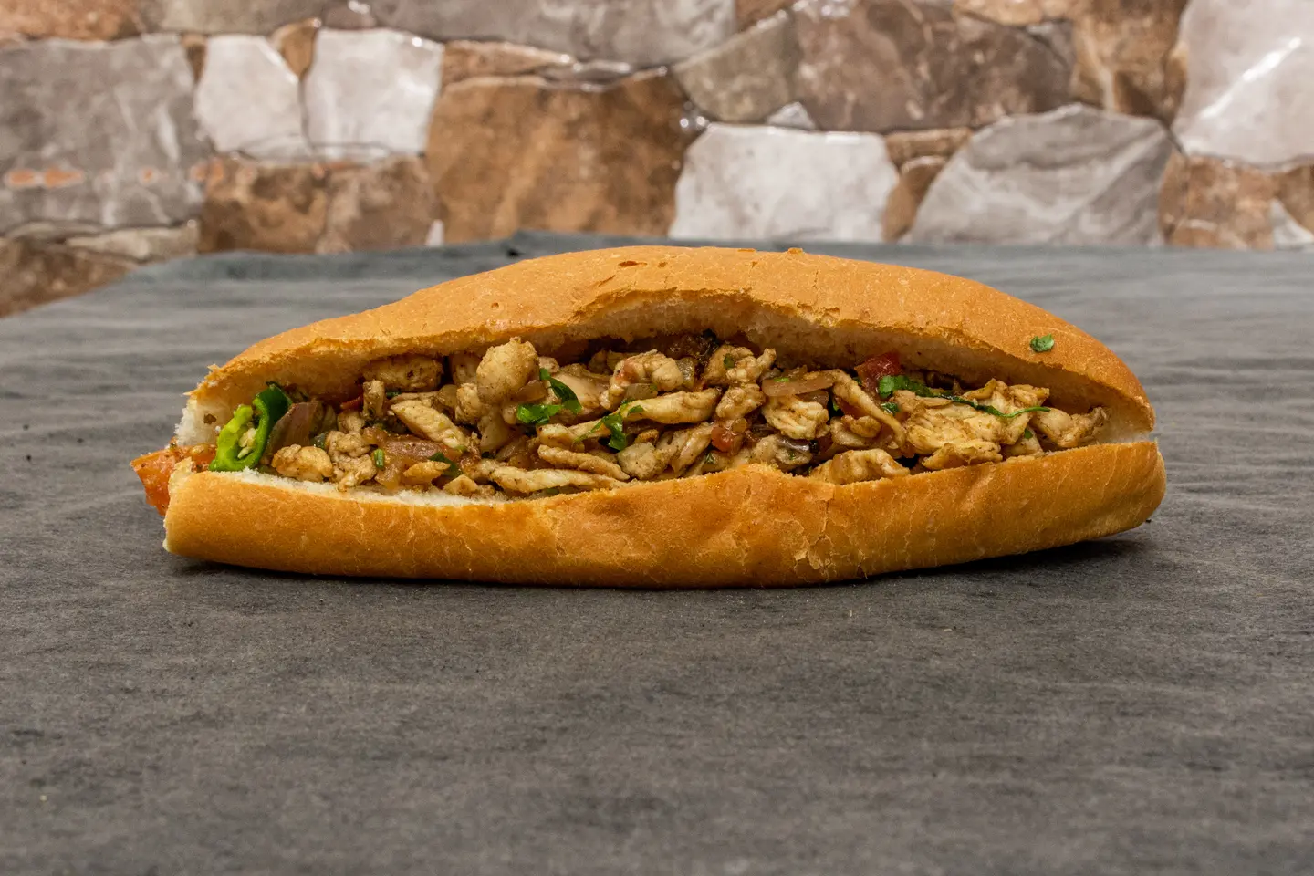 مقلقل دجاج - خبز